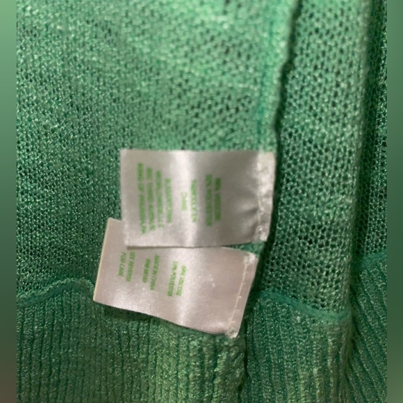 Lilly Pulitzer Green Loose Knit Cardigan - Picture 4 of 5